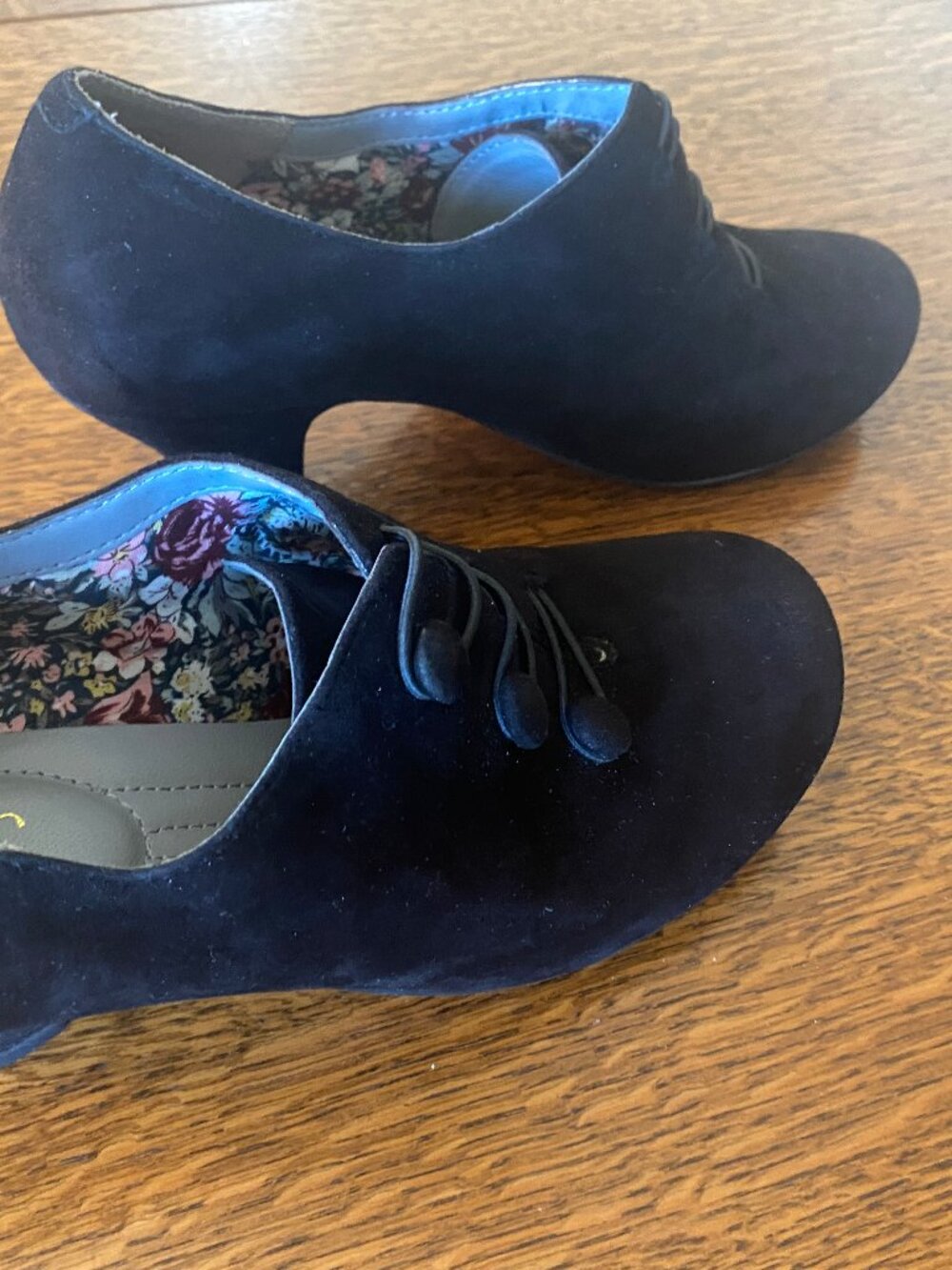Hotter retro black dress heels size 8.5 EU 40